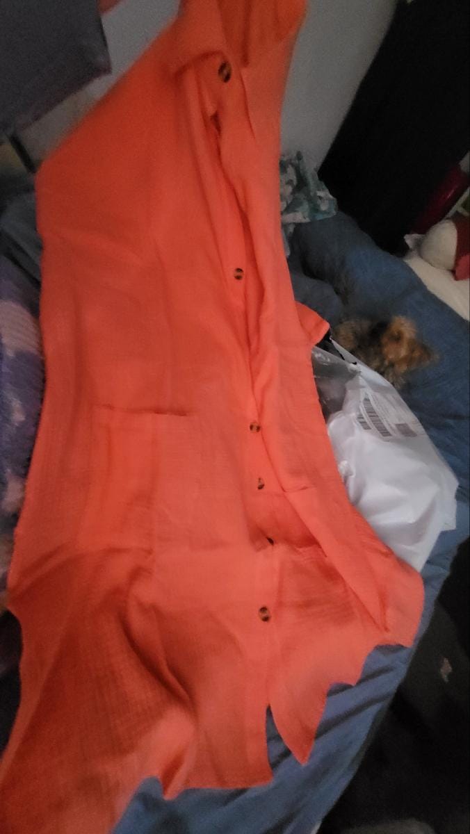 Customer photo review of Robe Chemise Fluide à Boutons