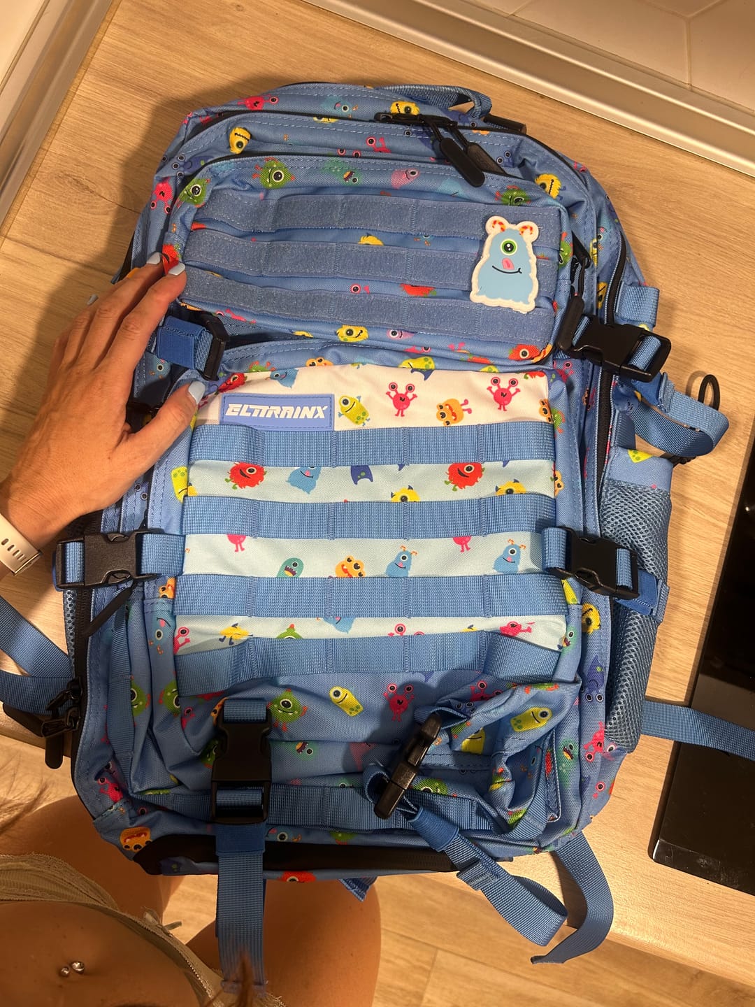 Customer photo review of Mochila Táctica V1 45L All in Monstruos