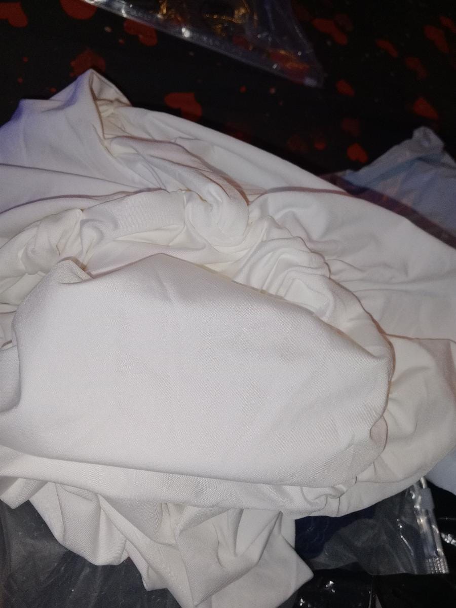 Customer photo review of Robe Courte Froncée à Bretelles