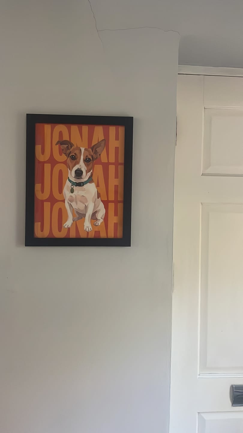 Customer photo review of Big Name - Personalised Poster