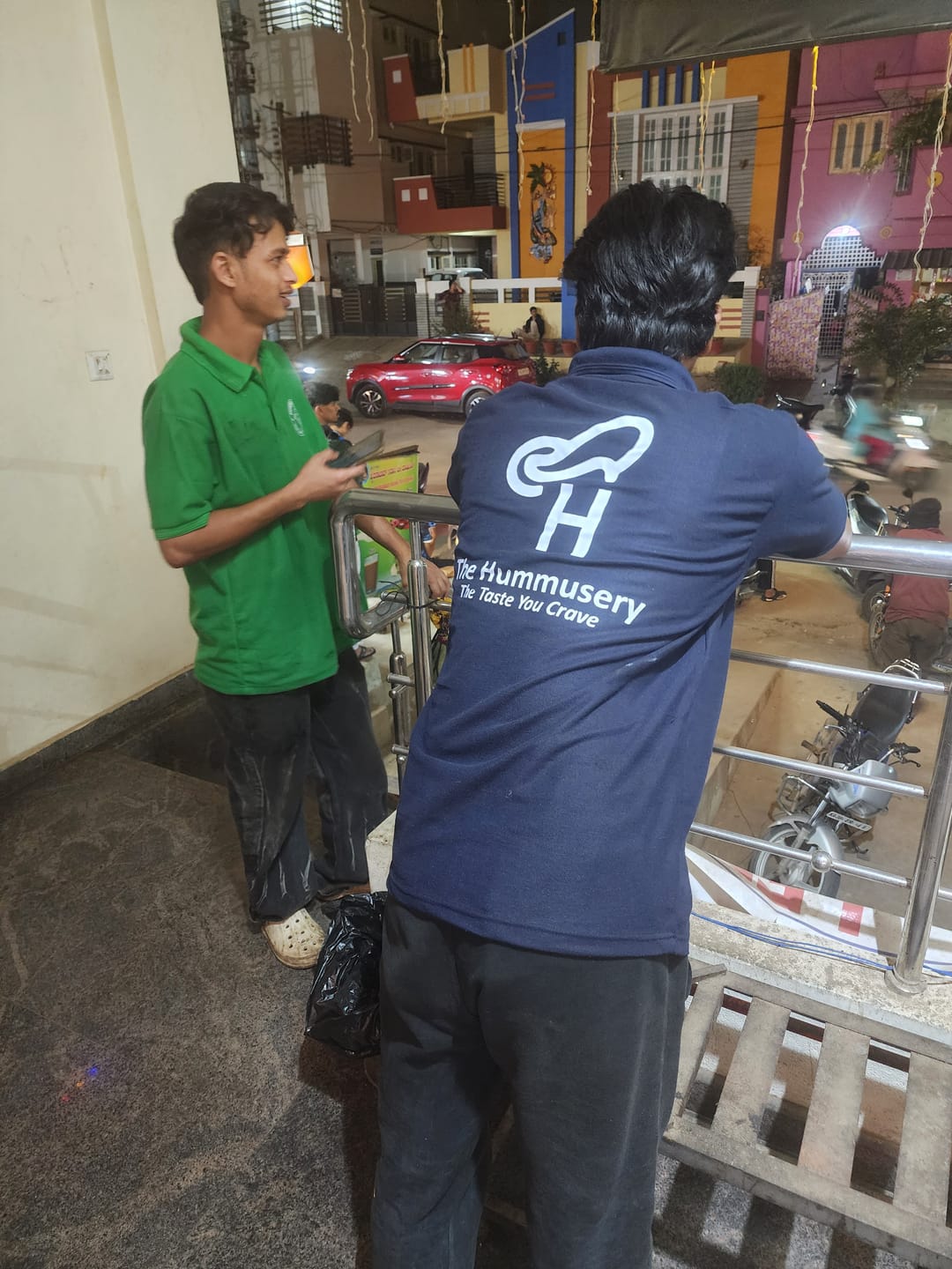 Customer photo review of Customized Polo T-Shirt With Your Company Logo | Order Logo Printed Tees | PrintMine.in