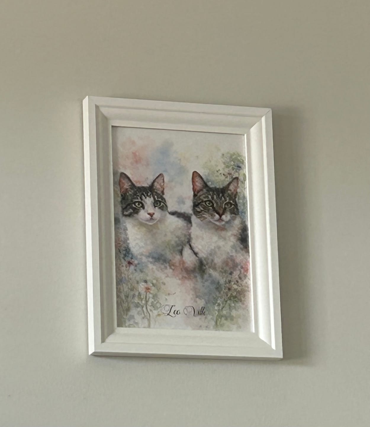 Customer photo review of Personalised Poster - Watercolour