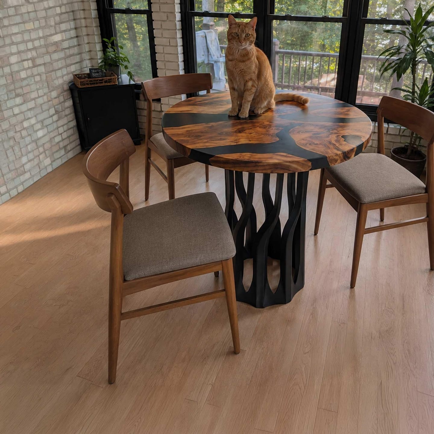 Customer photo review of Handcrafted Dining Table for Contemporary Home - 512 Diadem