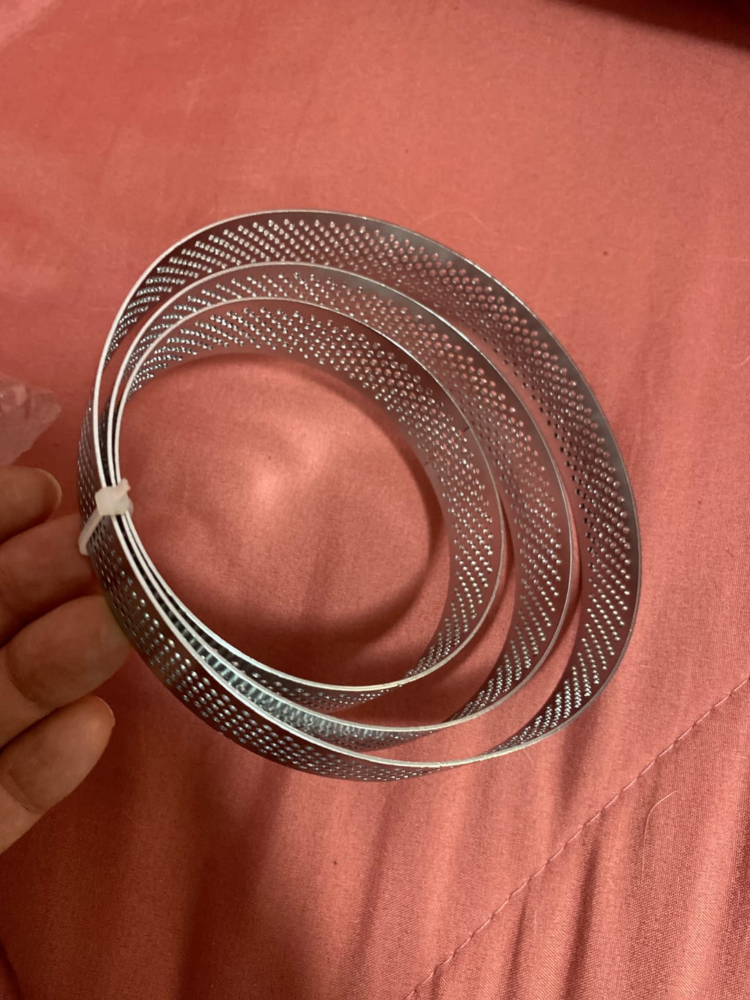 Customer photo review of Moldes aros microperforados redondos tartas kuchen