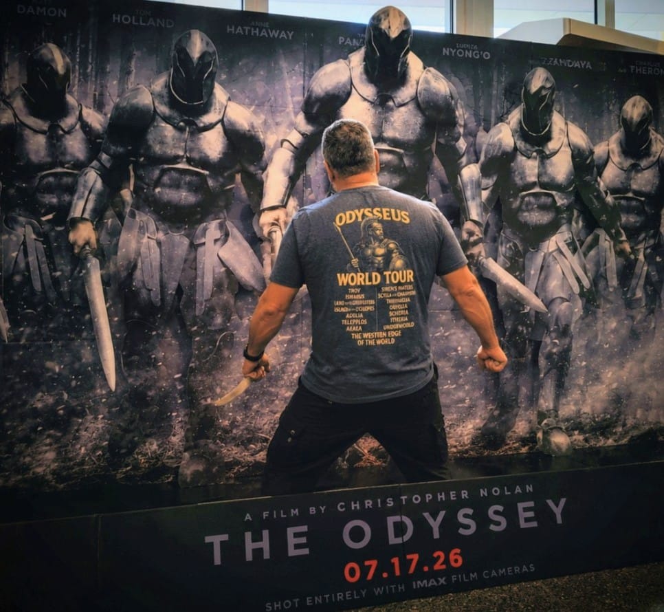 Customer photo review of Odysseus World Tour Back Print T-Shirt