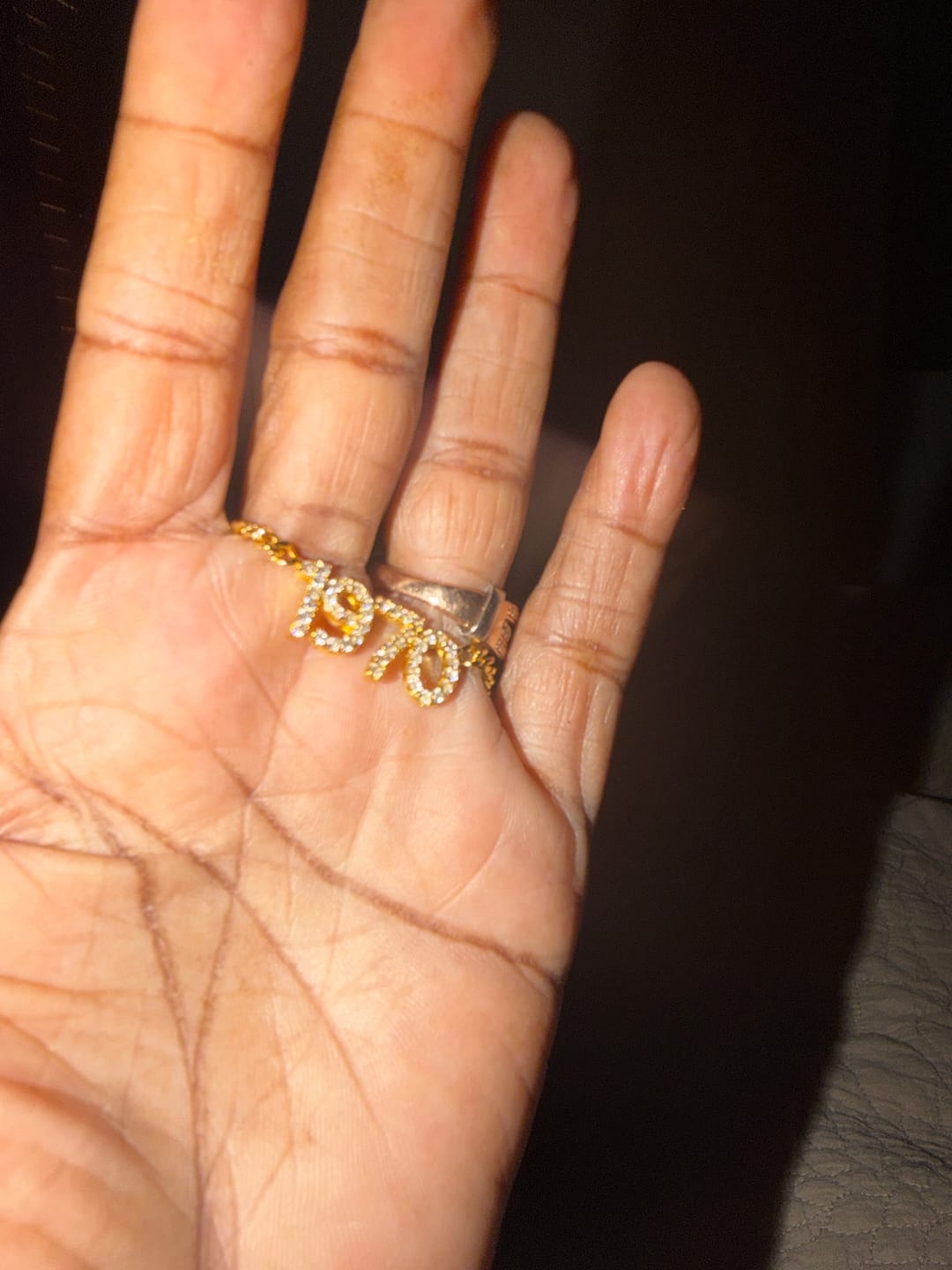 Customer photo review of Infinity Pendant Name Necklace