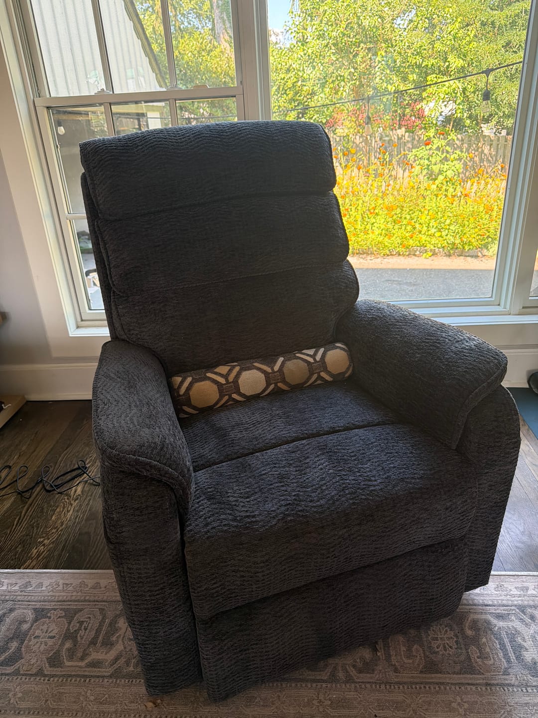 Customer photo review of 9188 Power Lift Recliner – Dual Motor, Lay Flat, Heat & Massage