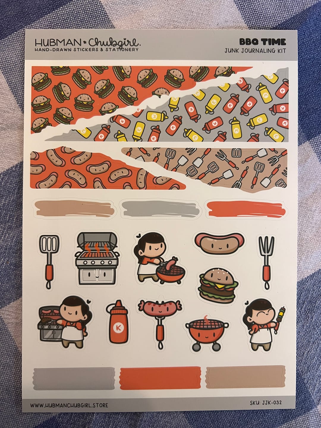 Customer photo review of BBQ Days Junk Journaling Kit
