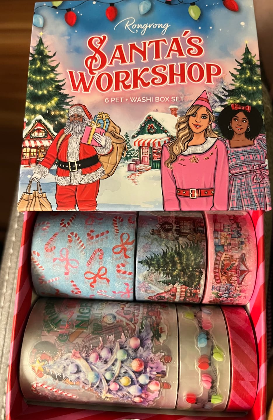 Customer photo review of Santa's Workshop Pre-cut PET Tape + Washi Tape Box