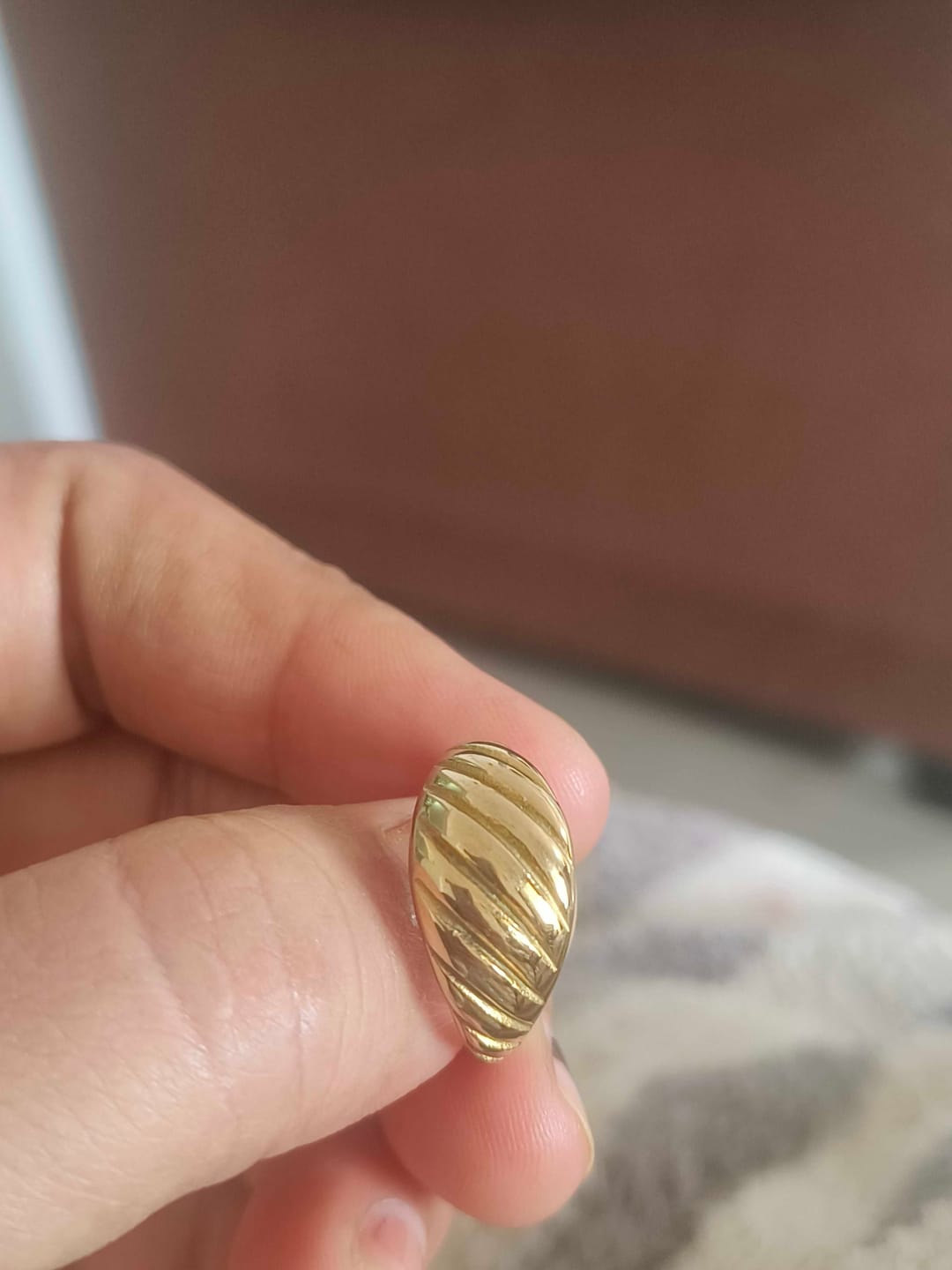 Customer photo review of Croissant Dome Ring