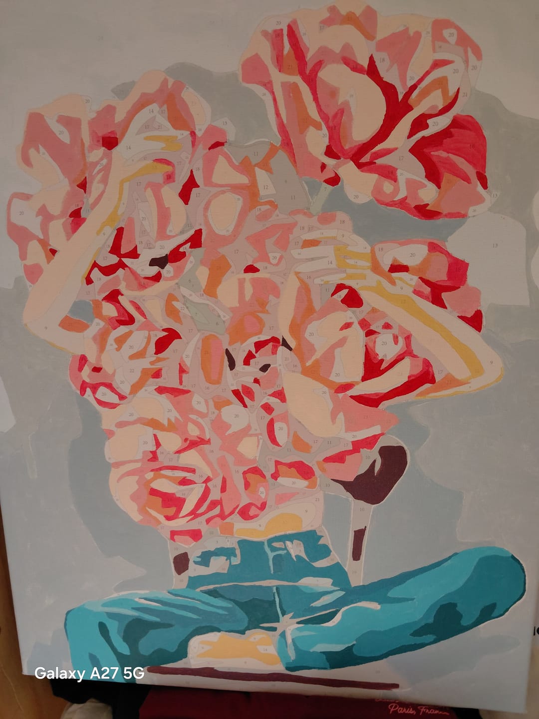 Customer photo review of El secreto de las Rosas (Pintura por Números) 40x50 cm