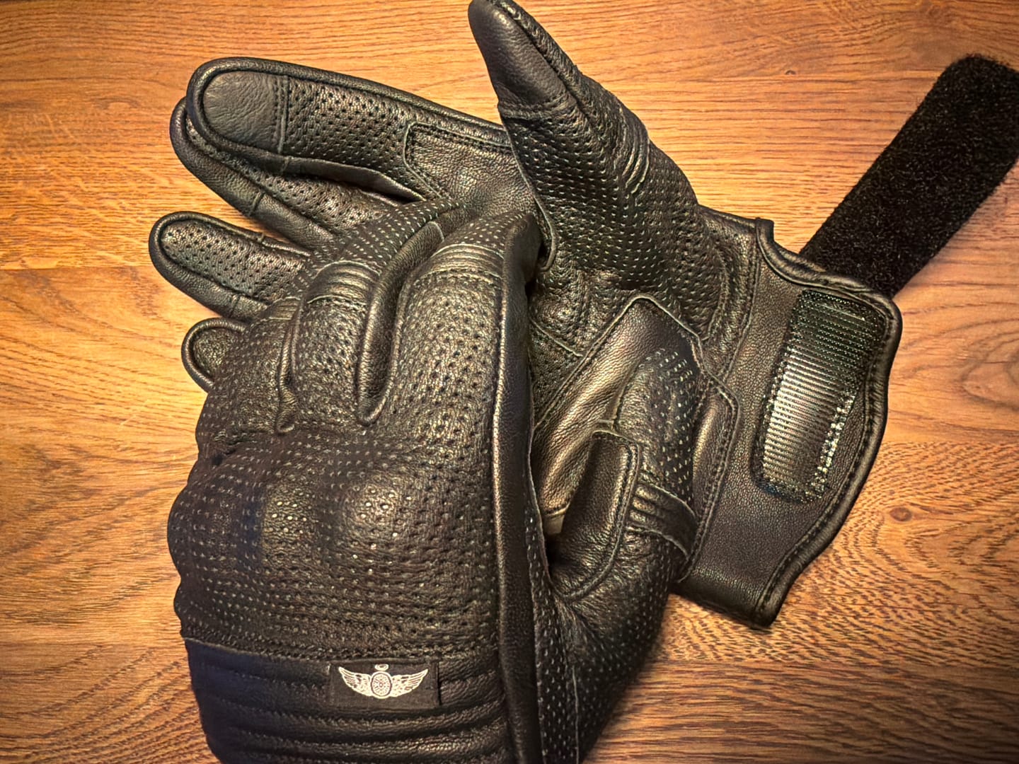 Customer photo review of Roadskin Summer Motorcycle Gloves