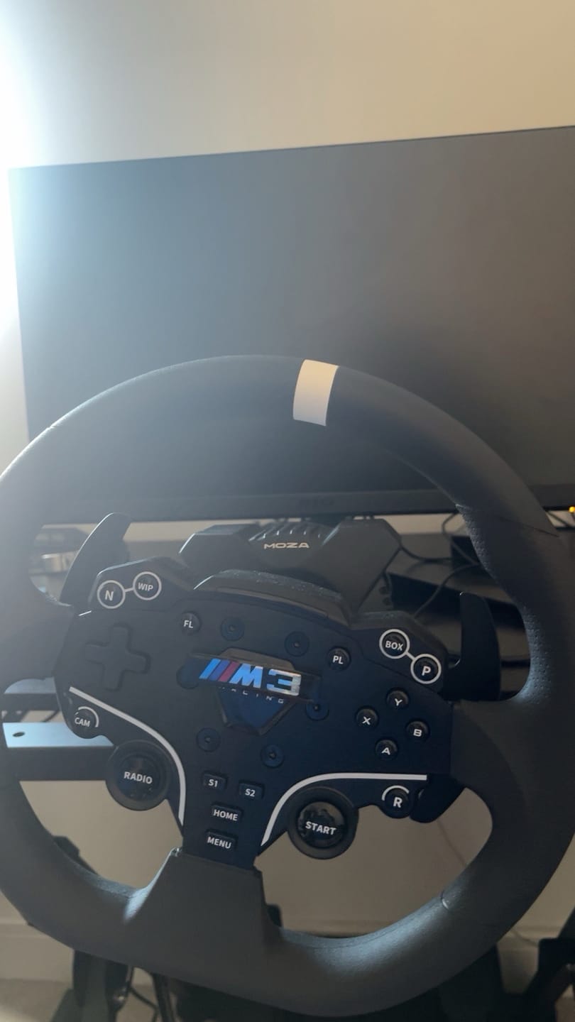 Customer photo review of MOZA RACING R3 Racing Wheel and Pedals for PC