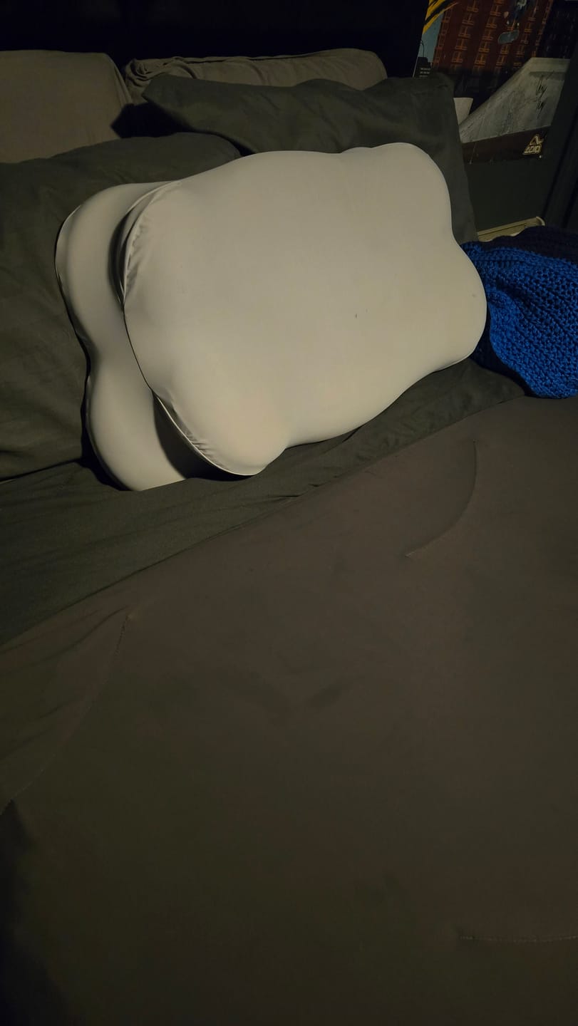 Customer photo review of CloudAlign™ Pillow