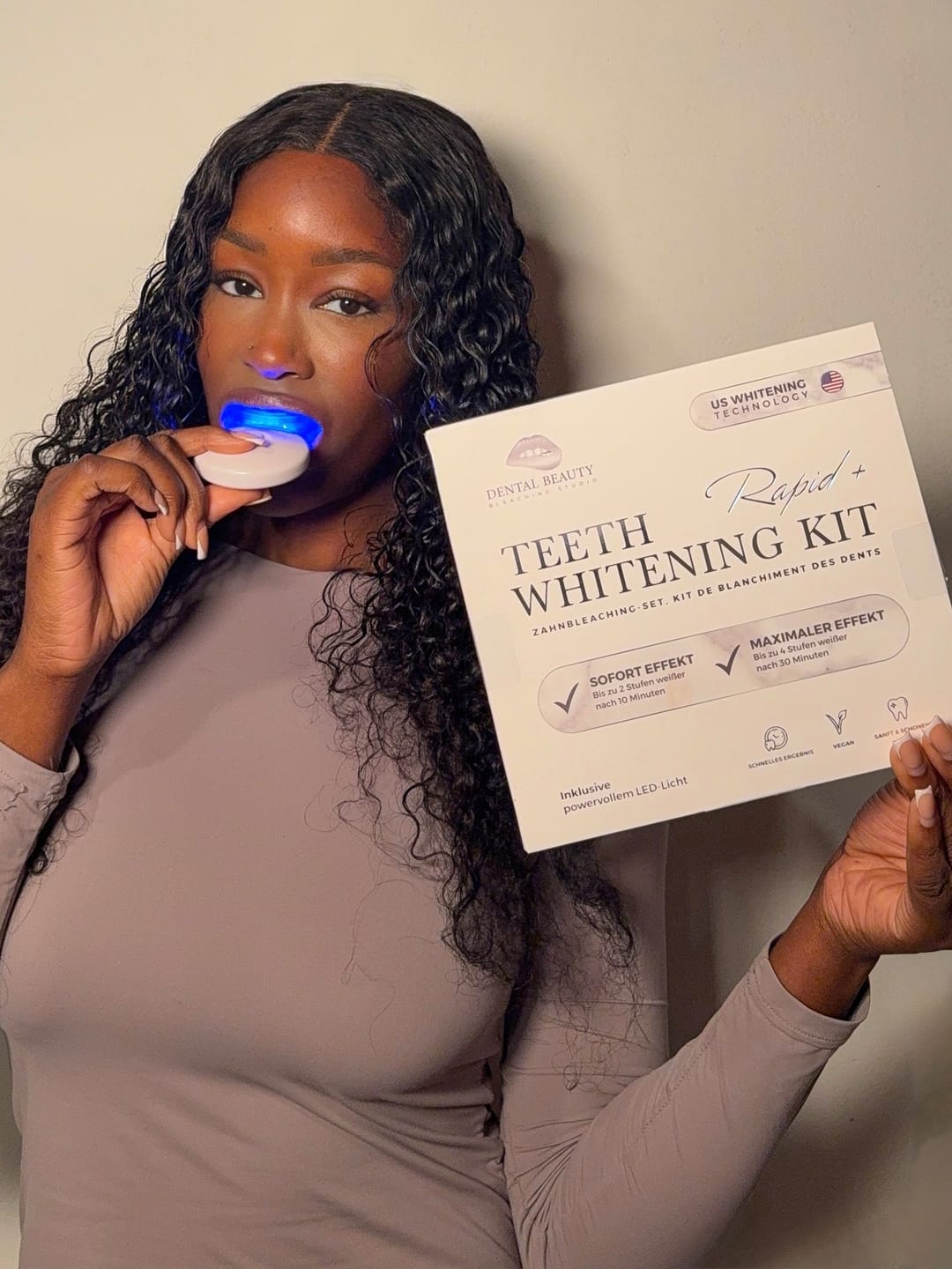 Customer photo review of Zahnbleaching-Set Rapid+ Dental Beauty - Teeth Whitening Kit™