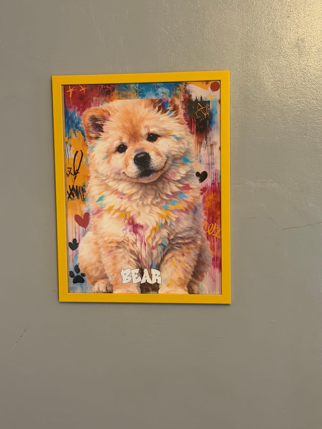 Customer photo review of Graffiti -  Personalised Poster