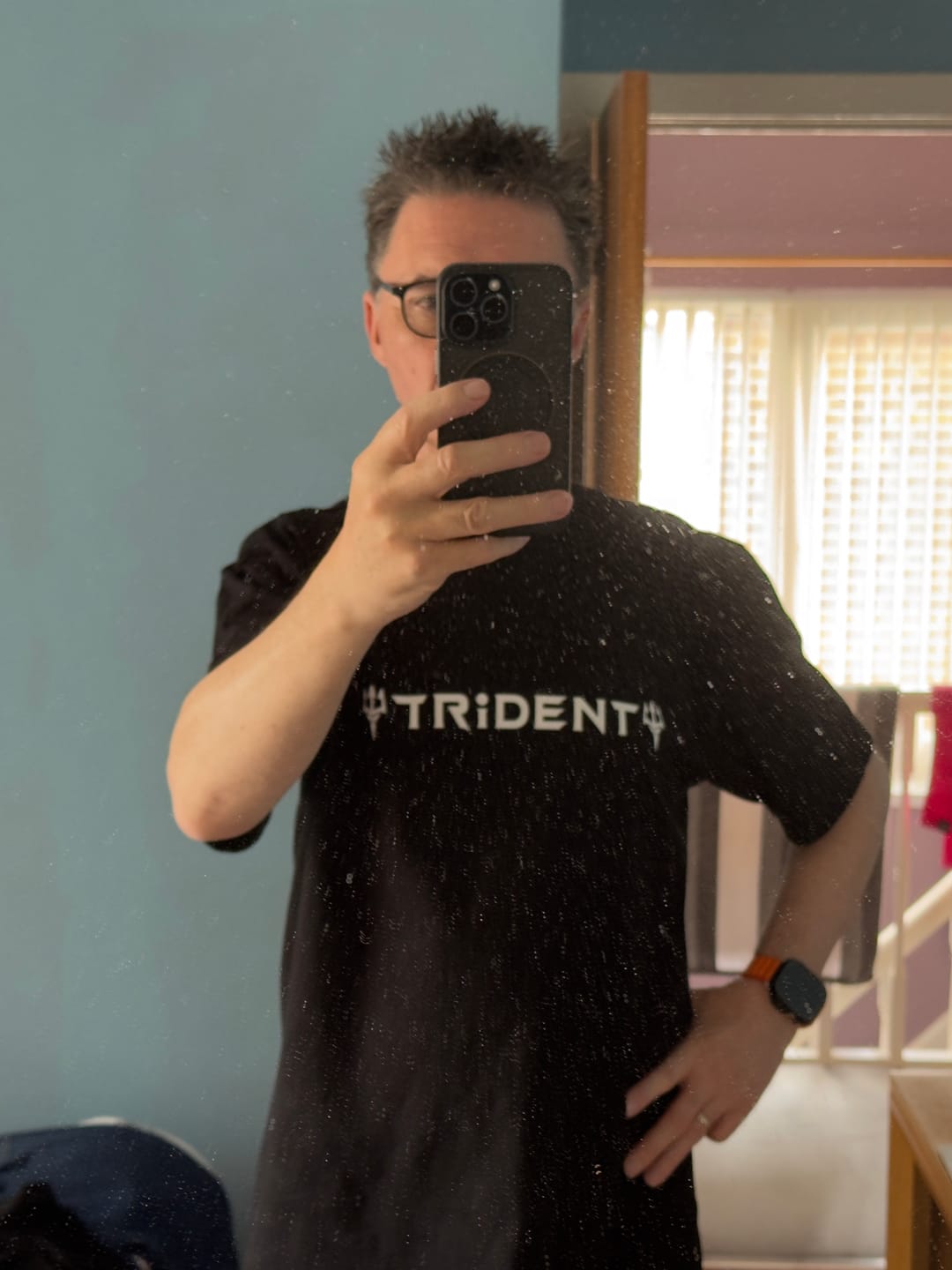 Customer photo review of TRiDENT Logo T-shirt