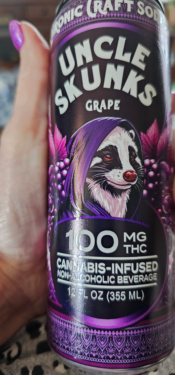 Customer photo review of Grape | 100 mg | 12oz Chronic Craft Soda