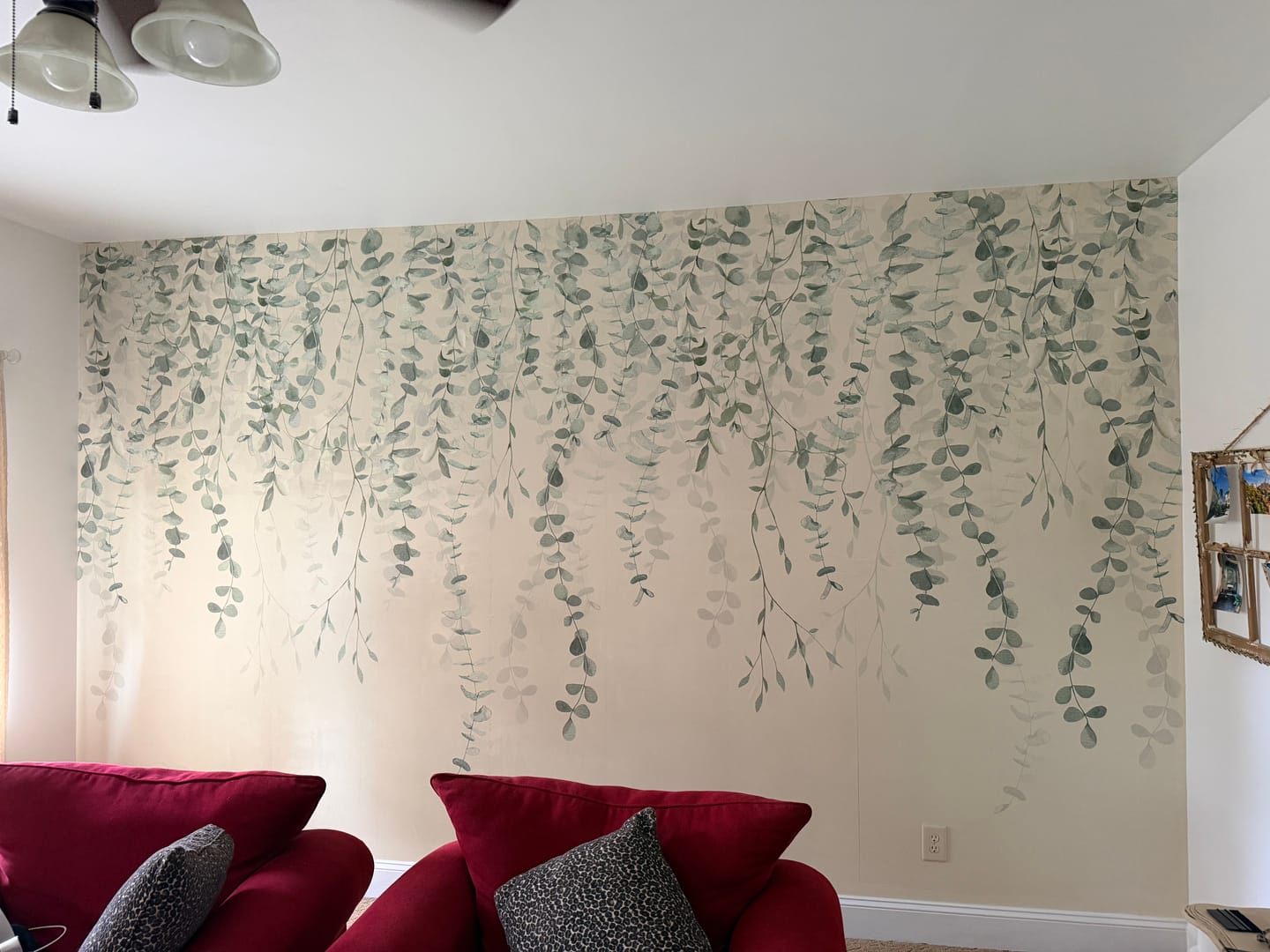 Customer photo review of Joanna - Olive Branches on Texture Wallpaper