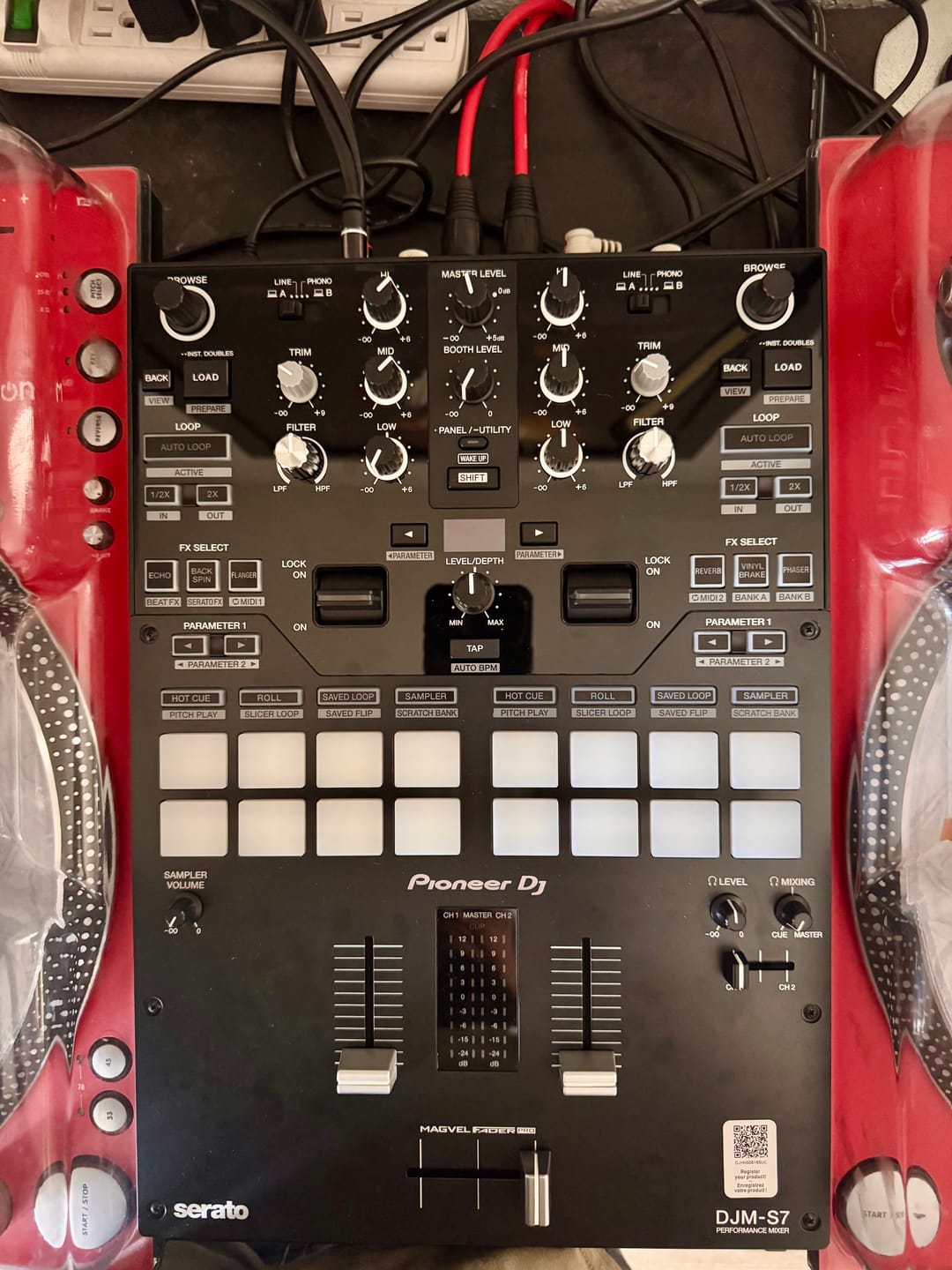 Customer photo review of Pioneer DJ DJM-S7 Scratch-Style 2-Channel Performance DJ Mixer - Black