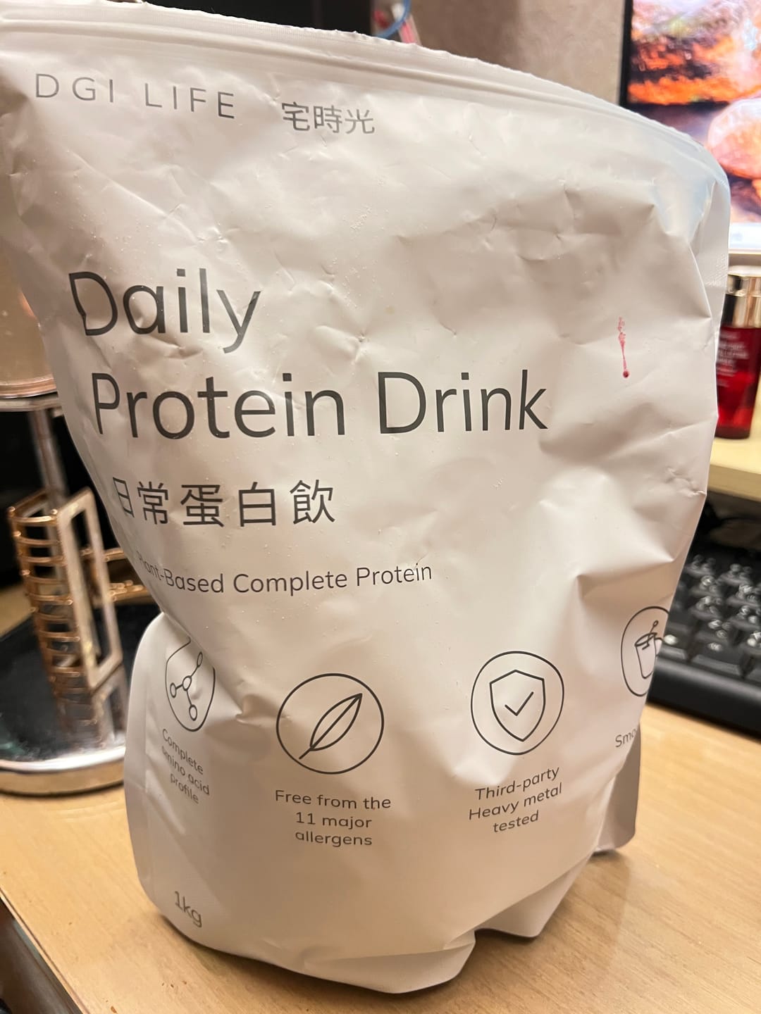 Customer photo review of 日常蛋白飲｜植物性完整蛋白粉，無乳糖、無大豆