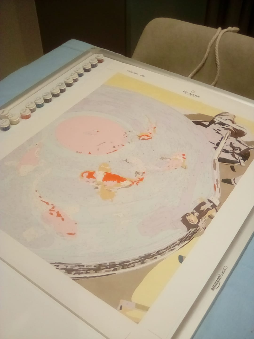 Customer photo review of Koi Records | Paint by Number