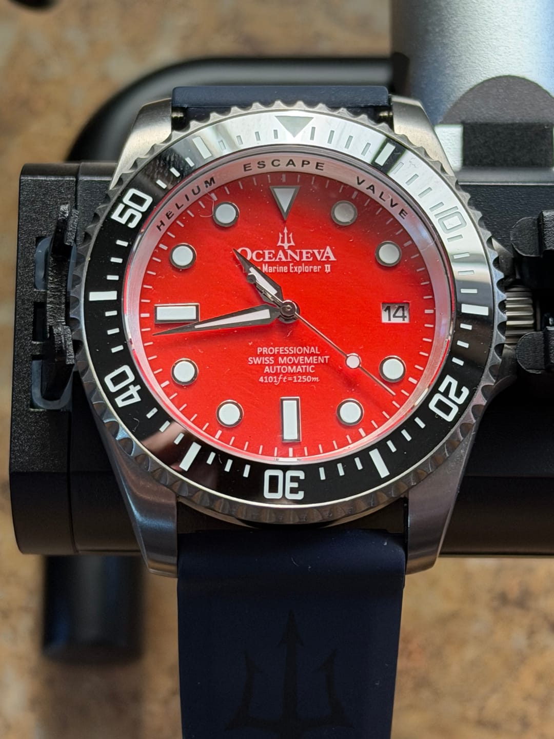 Customer photo review of Oceaneva Deep Marine Explorer II Titanium Limited Edition