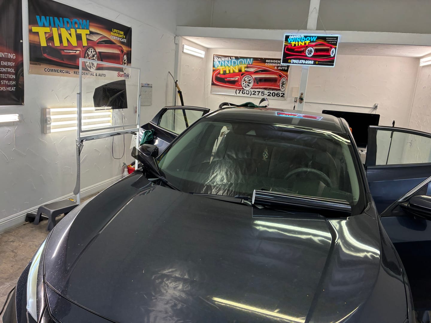 Customer photo review of DANIEL'S WINDOW TINT | LED NEON SIGN