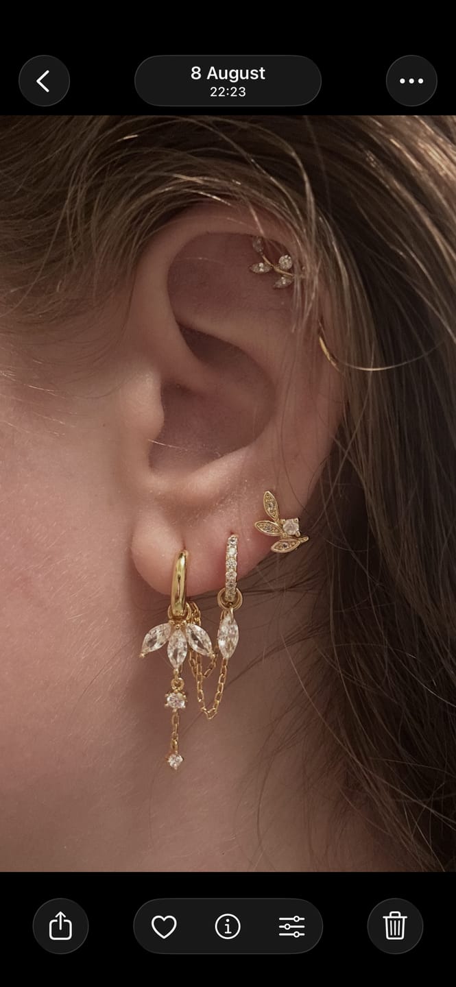 Customer photo review of LANI Droplet Charm
