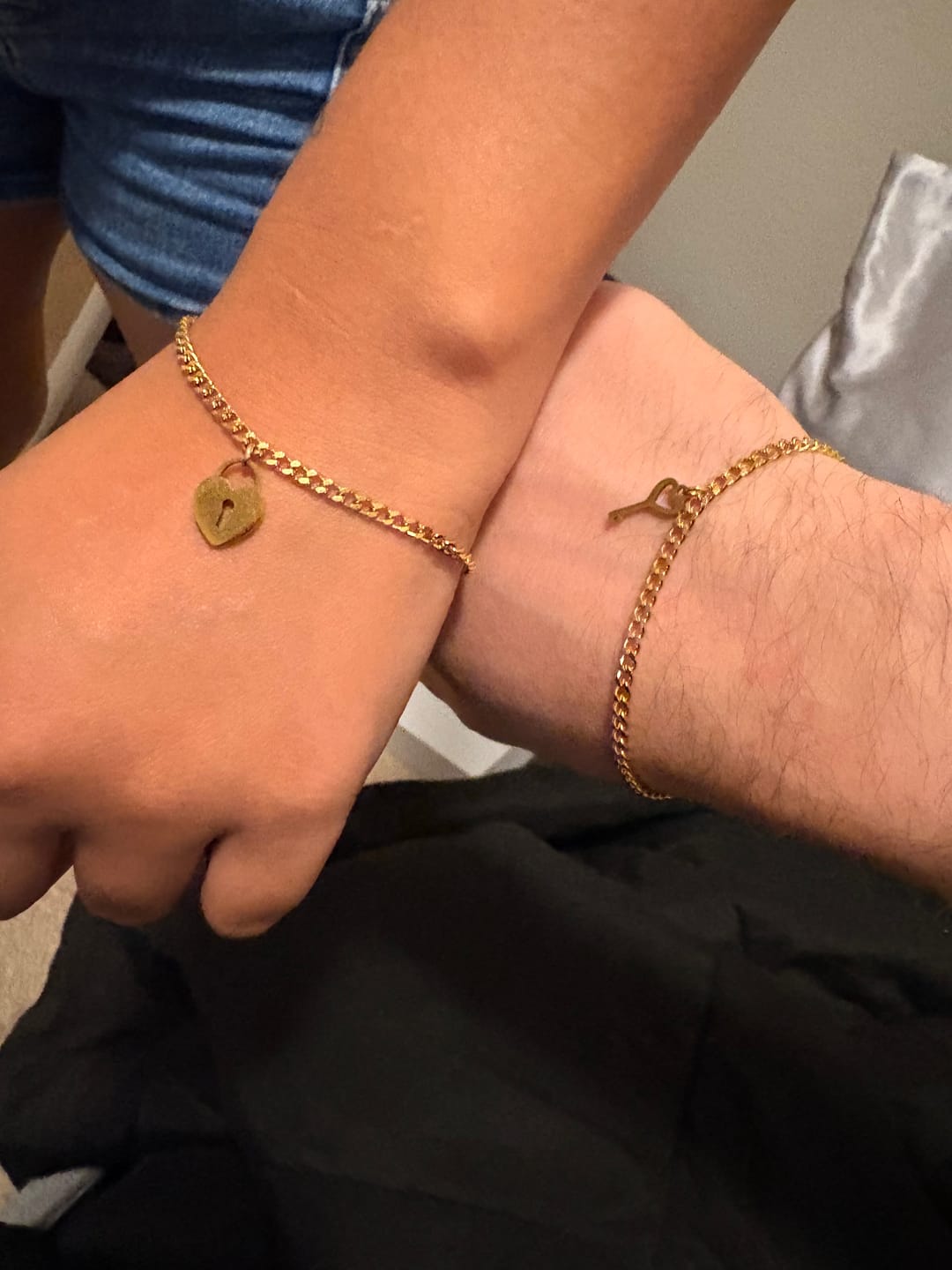 Customer photo review of Permanent Bracelet Key Charm