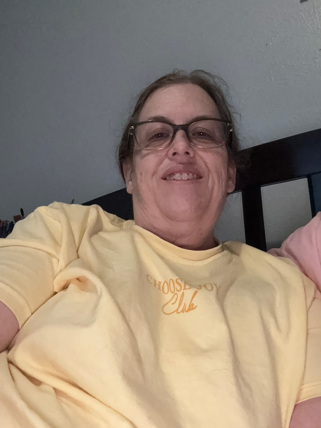 Customer photo review of Choose Joy Club Tee