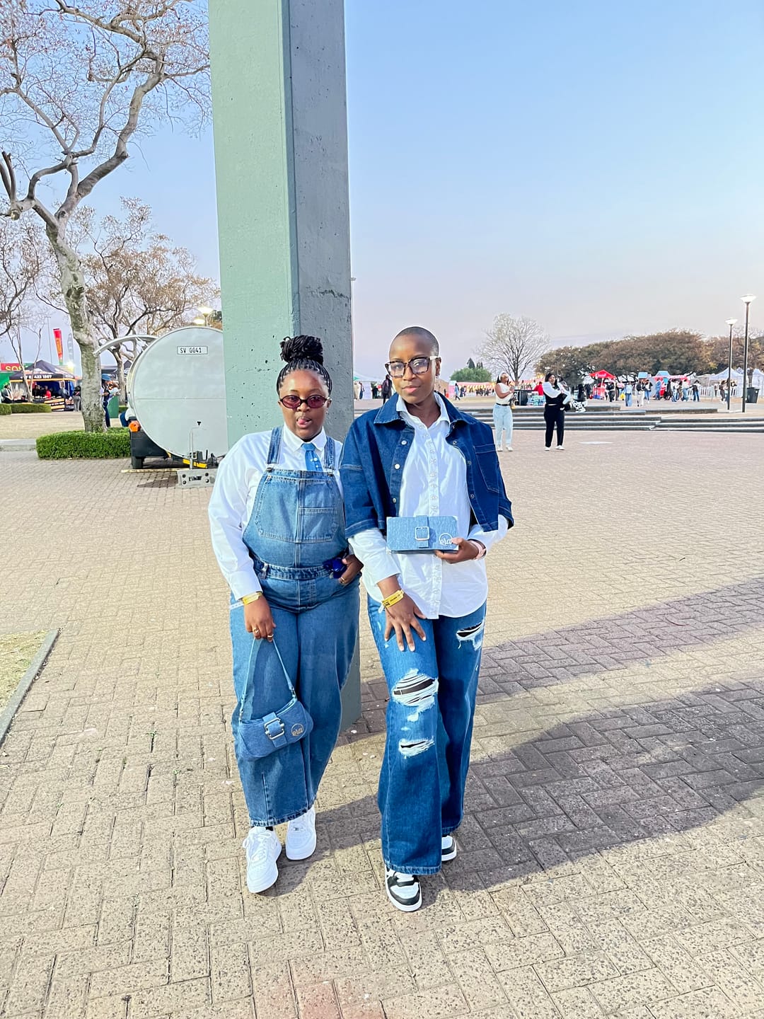 Customer photo review of Denim Lily Shoulder Bag