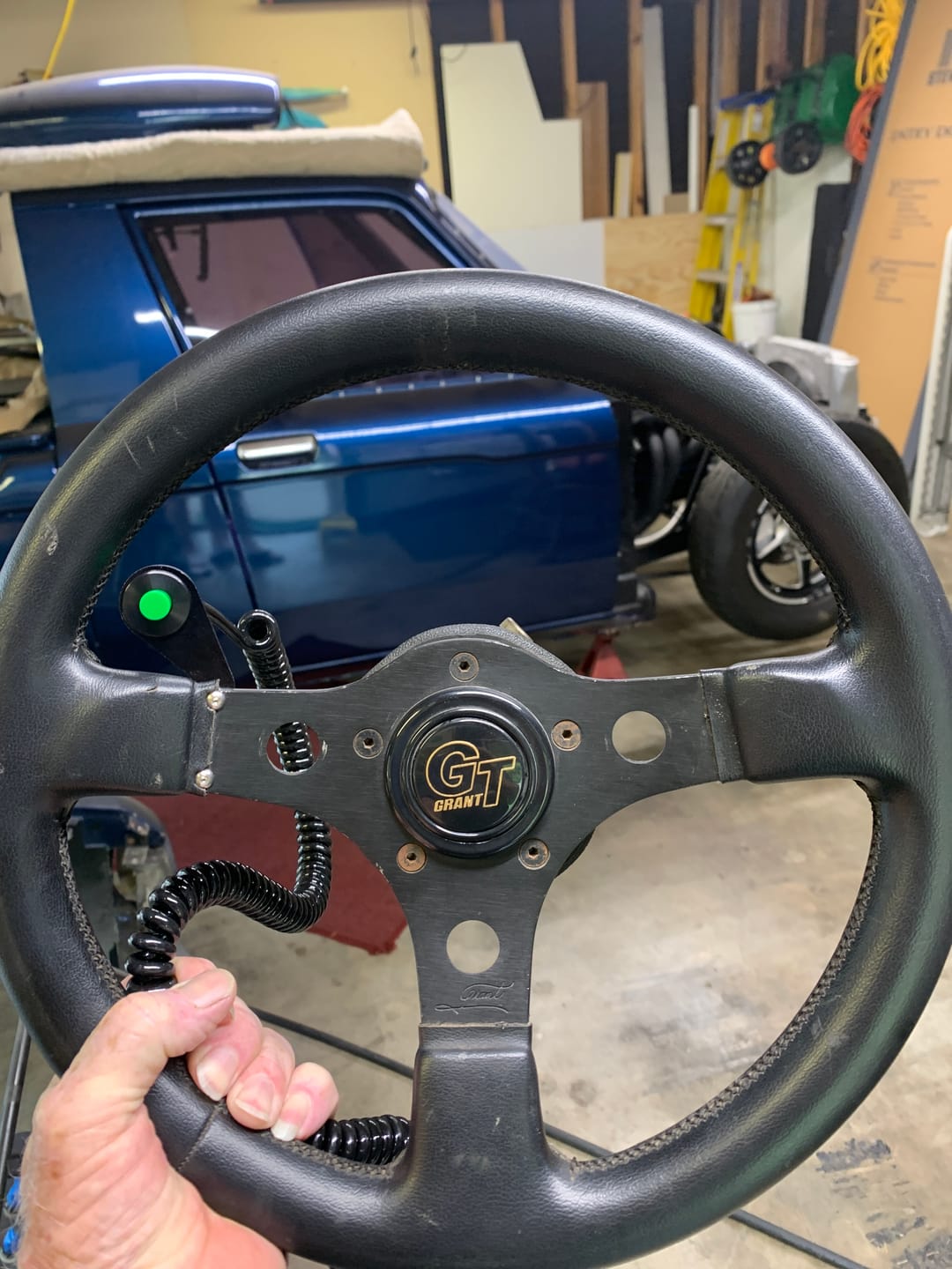 Customer photo review of Motion Raceworks Single Push Button Steering Wheel Bracket 15-00004