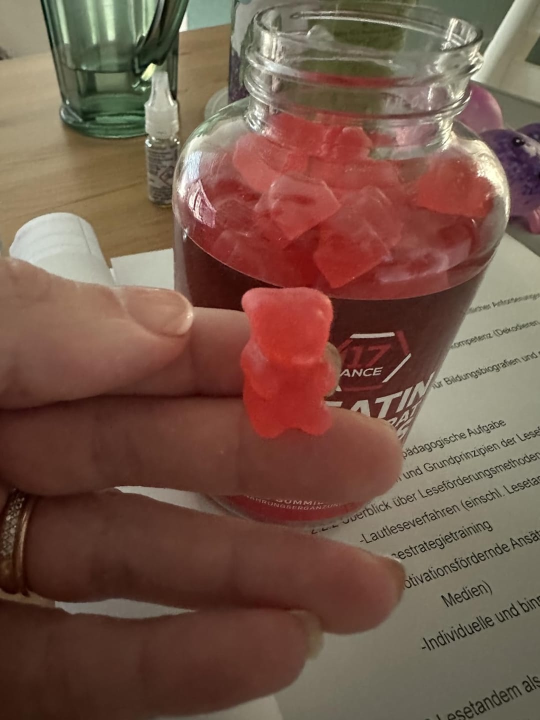 Customer photo review of Creatine Gummies – Raspberry