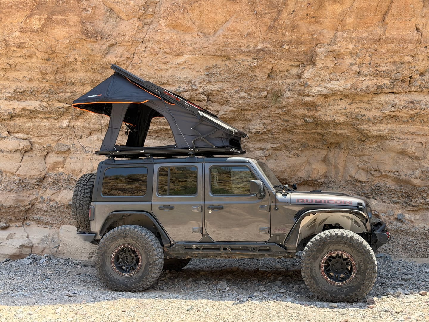 Customer photo review of OPENROAD Aluminum Hard Shell Roof Top Tent-PeakRoof LT V2 Series