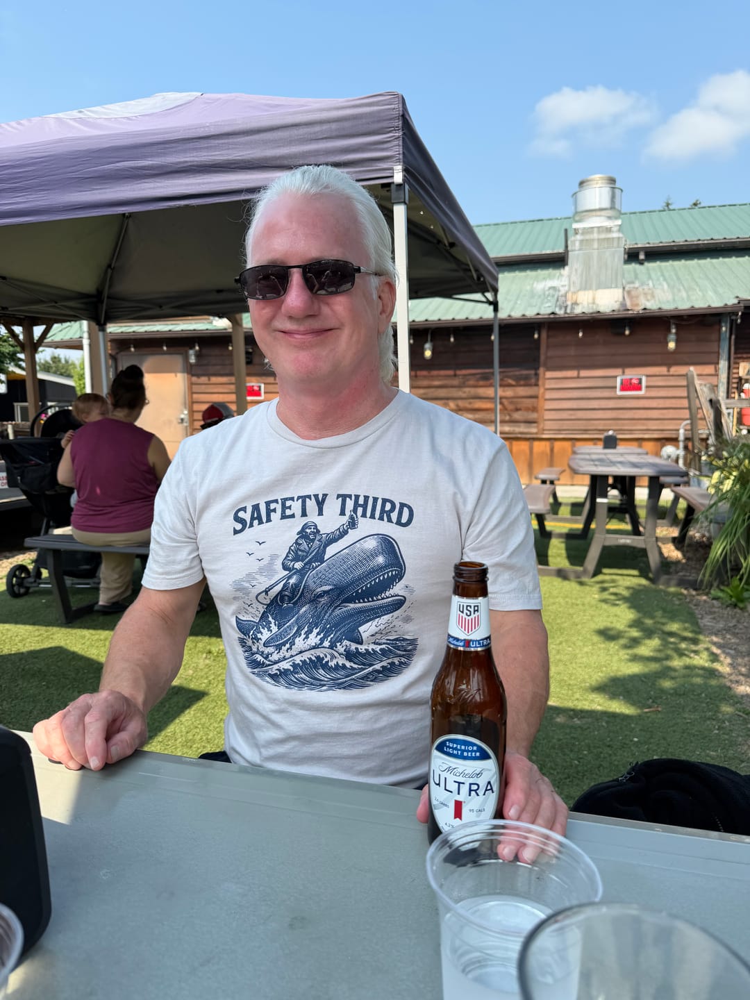 Customer photo review of Safety Third T-shirt