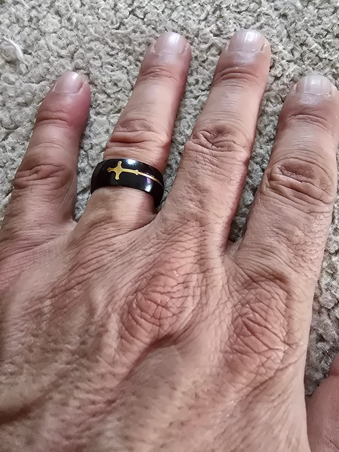 Customer photo review of Bague de la Guerre Sainte