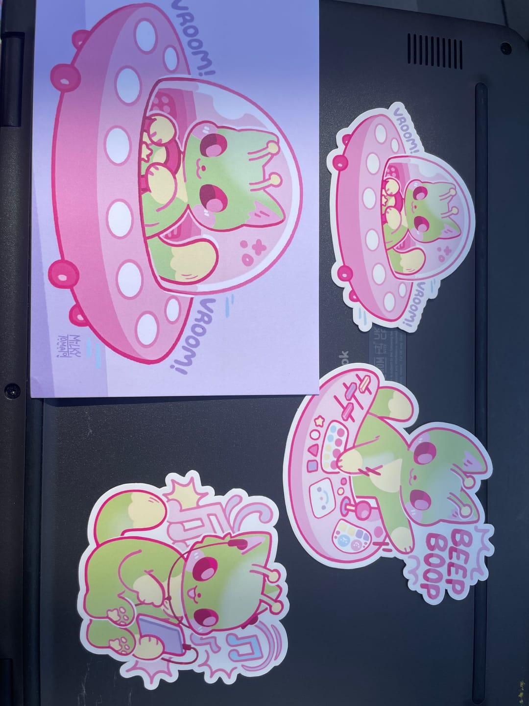 Customer photo review of August Cute Sticker Club