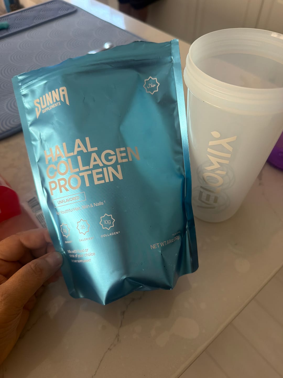 Customer photo review of Halal Collagen Protein