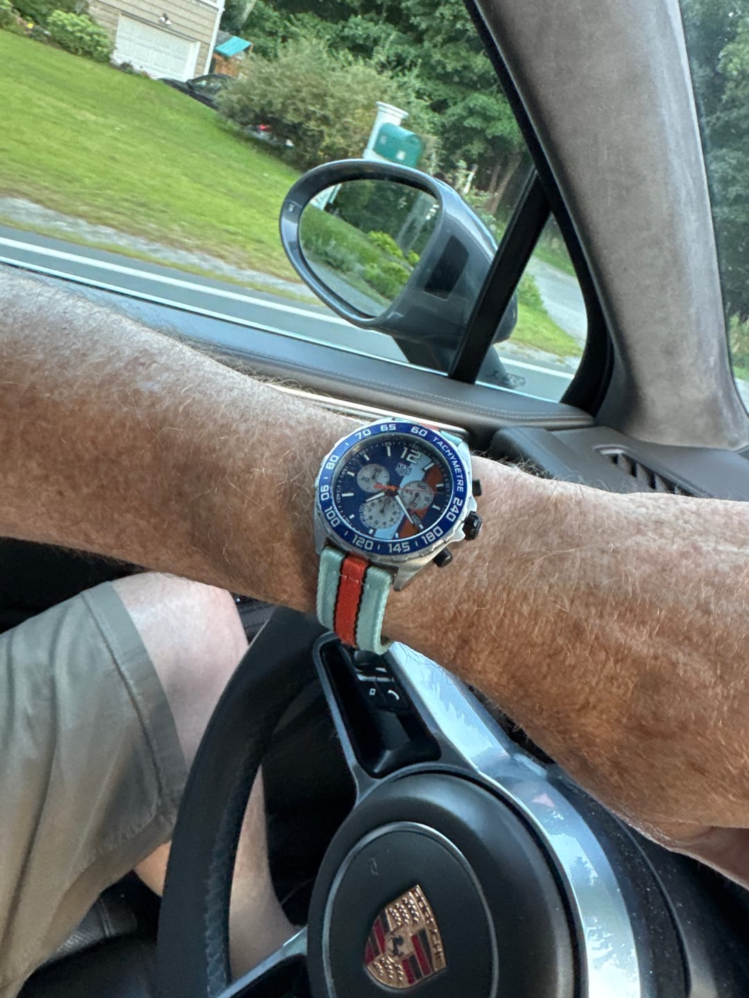 Customer photo review of Alpha2 - Racing Stripe - Blue Orange Black