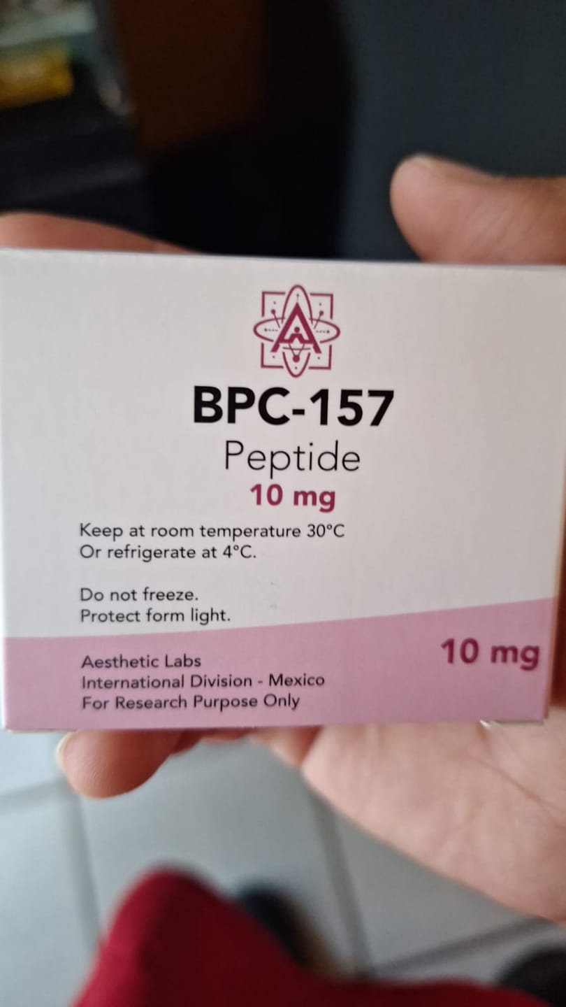 Customer photo review of Peptido BPC-157 Aesthetic Labs 99.9% Pureza