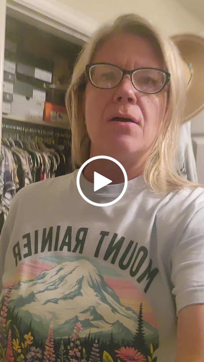 Customer video review of Mount Rainier National Park "Wildflowers" T-Shirt