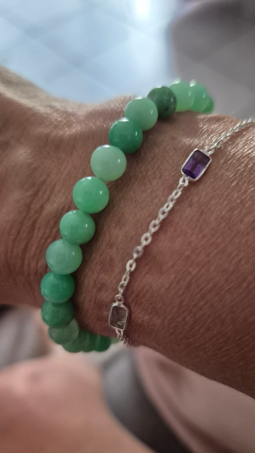 Customer photo review of Bracelet Chrysoprase