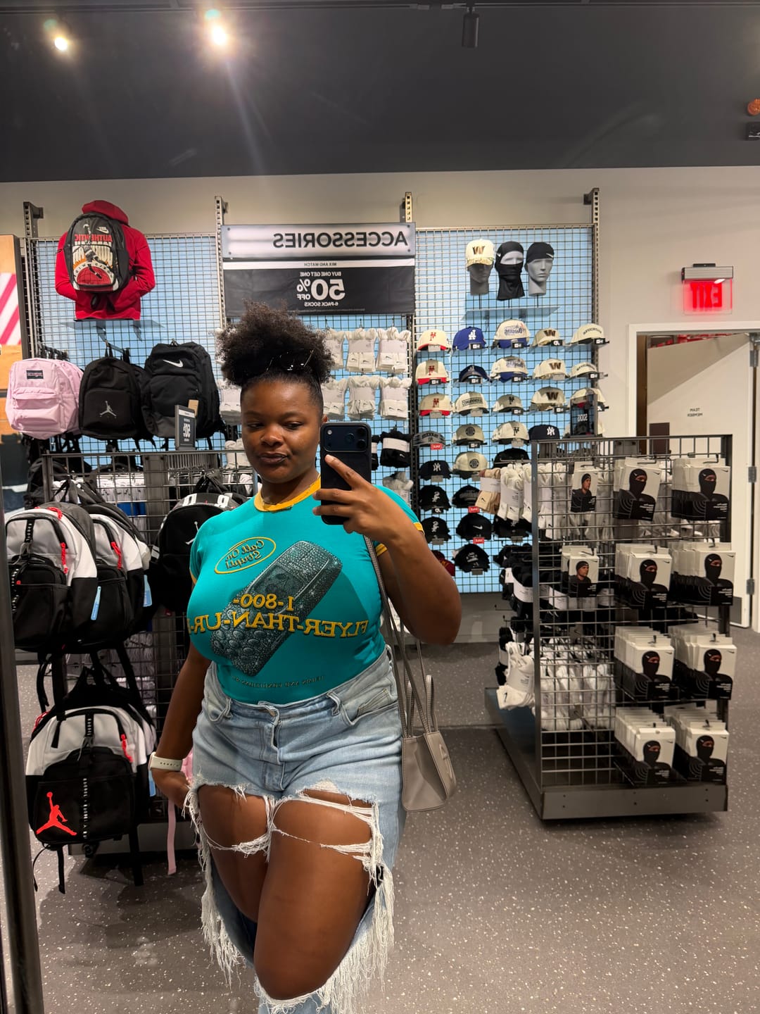 Customer photo review of FLYER THAN YOUR BF RINGER TEE
