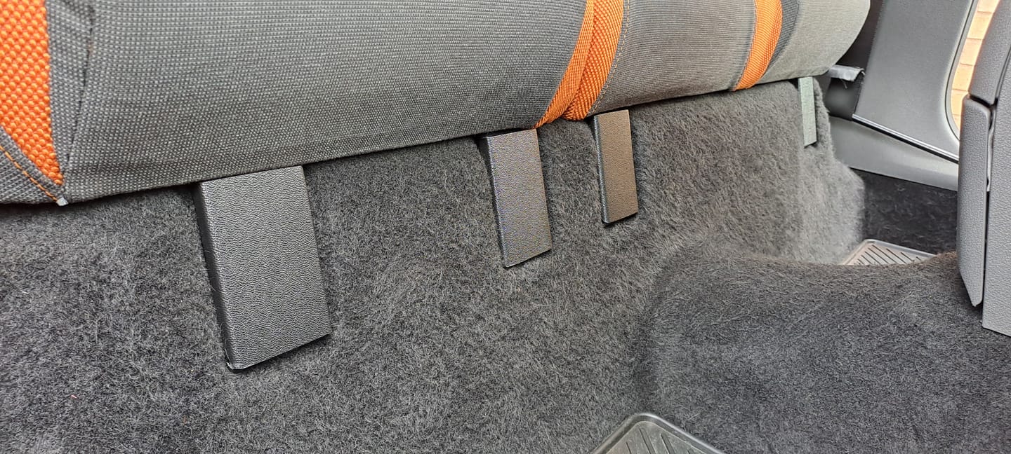 Customer photo review of Rear Seat Bench Hinge Covers - Mk2/2.5 & Mk3/3.5 Focus