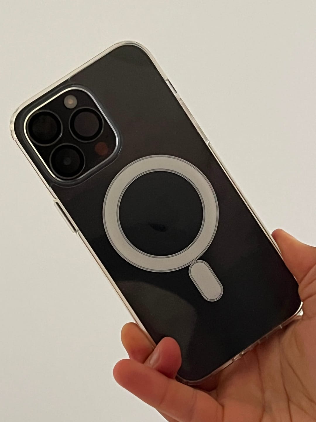 Customer photo review of Apple iPhone kirkas silikonikuori, MagSafe