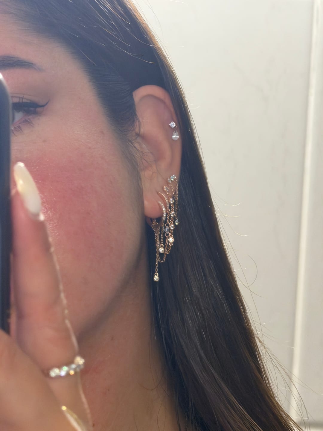 Customer photo review of Dew Drop Piercing