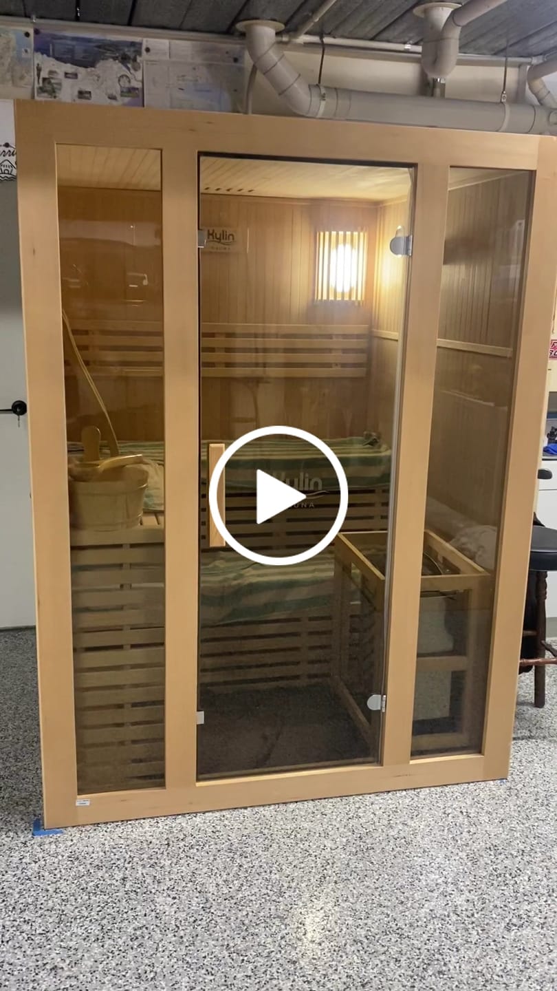 Customer video review of Kylin Traditional Indoor Steam Sauna Room 3 Person QD-EA3D