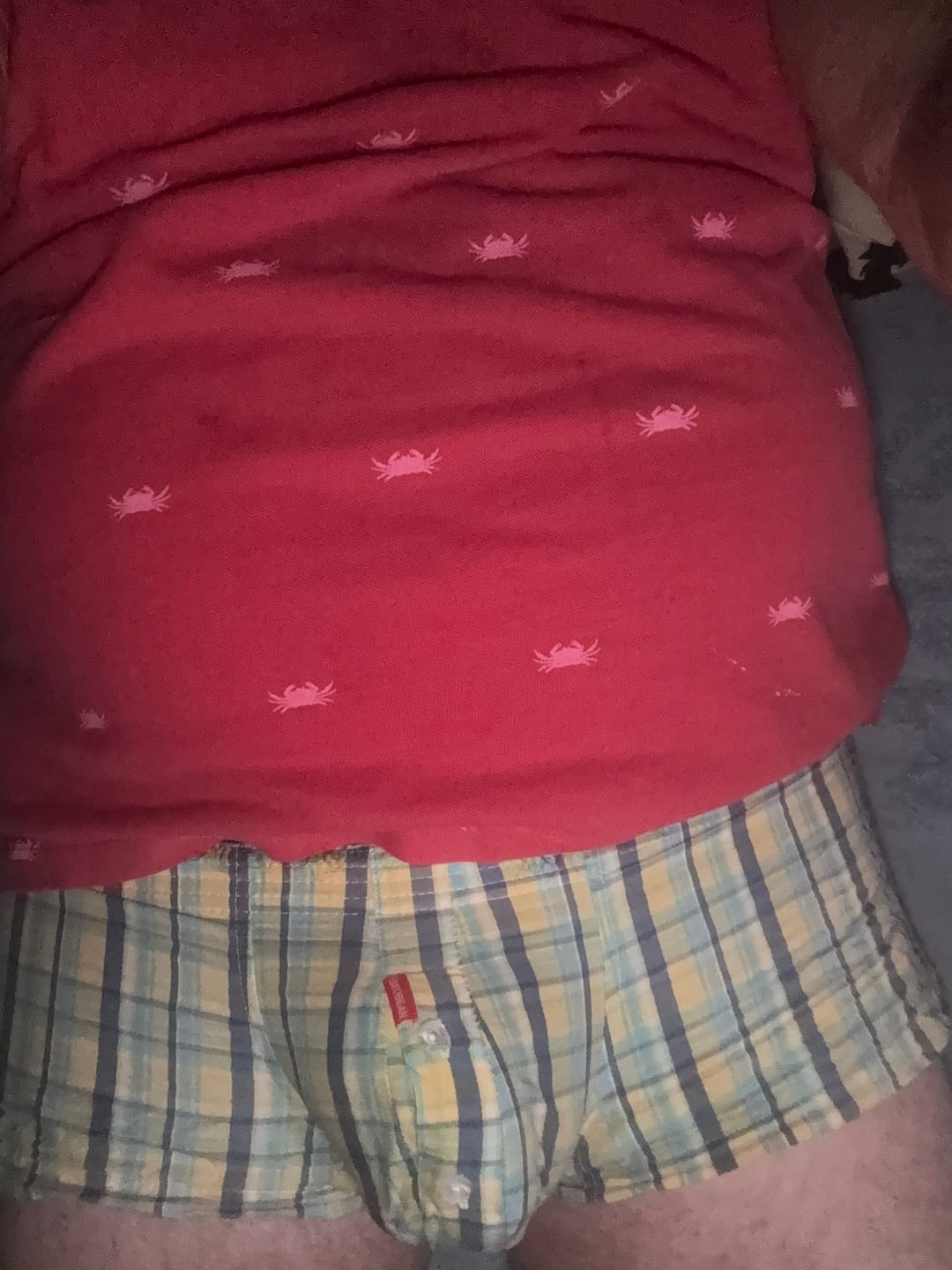 Customer photo review of 3 Pack Men’s Plaid Cotton Trunks with Button Fly