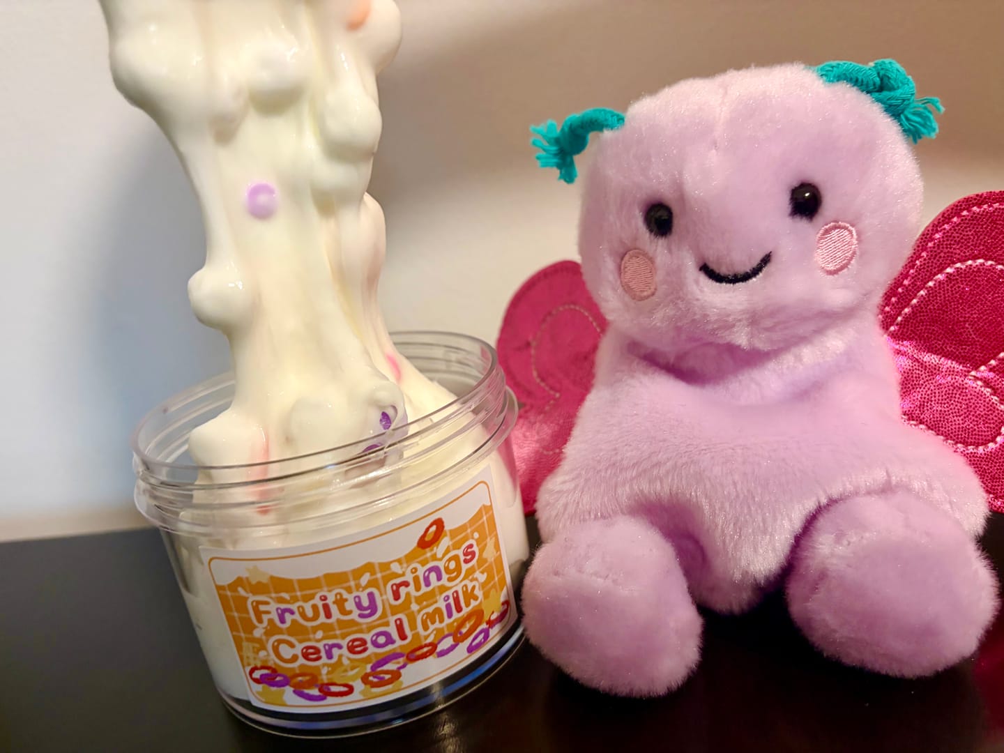 Customer photo review of fruity rings cereal milk